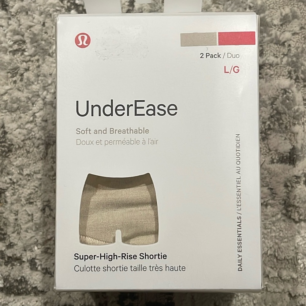 2-Pack Lululemon UnderEase Super-High-Rise Shortie Underwear *NWT*